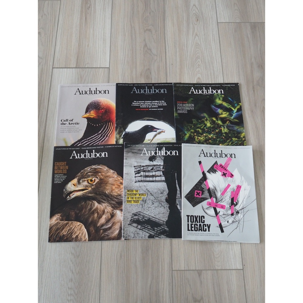 National Audubon Society Magazine Lot 6 Issues 2017-2020 Bird Nature Photography